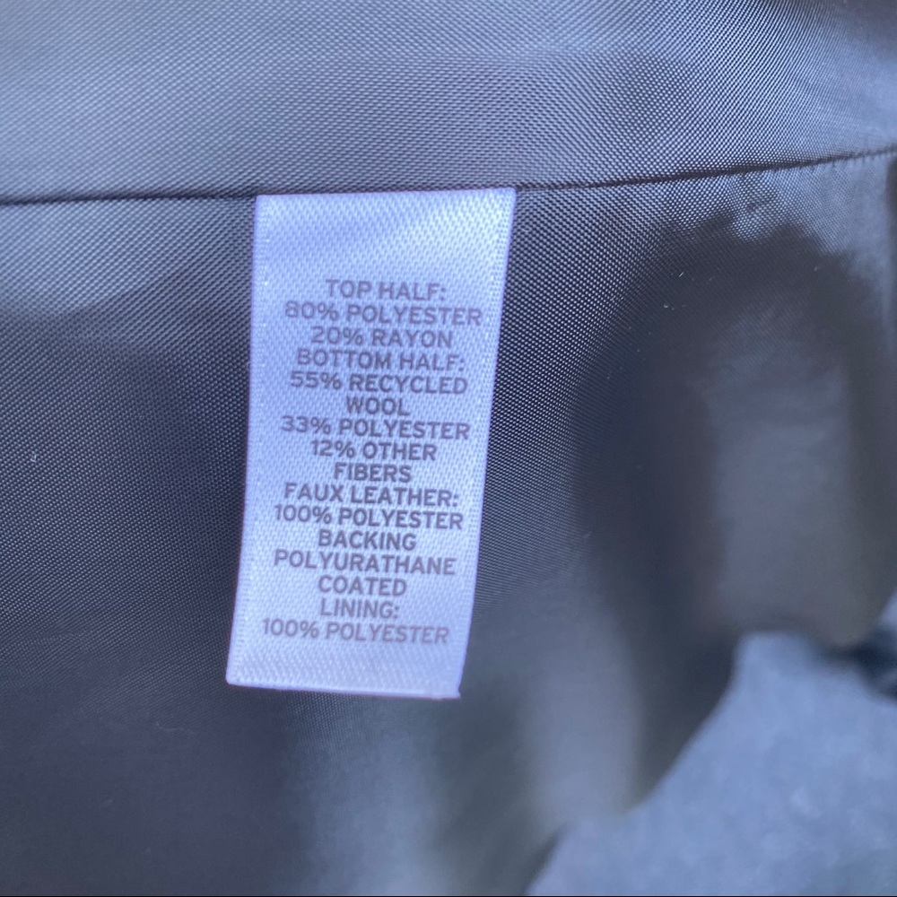 NWOT TROUVE Mixed Media Miltary Coat - Picture 10 of 16